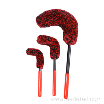 Auto Brush Engine Red Black Fiber Cleaning Brush